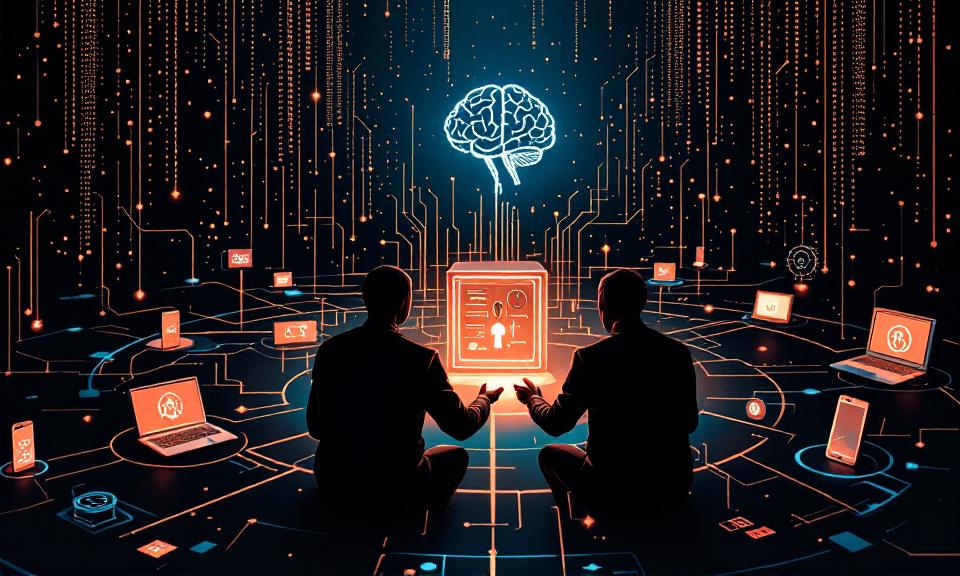 Cyber black-market illustration