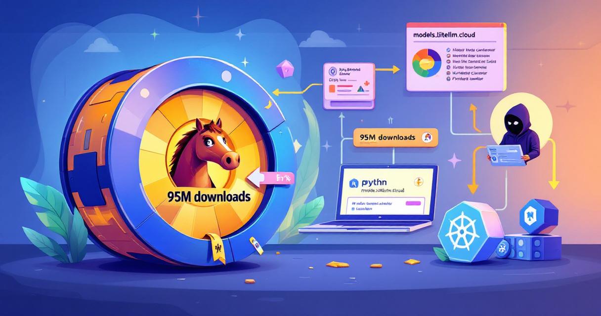 LiteLLM supply chain illustration