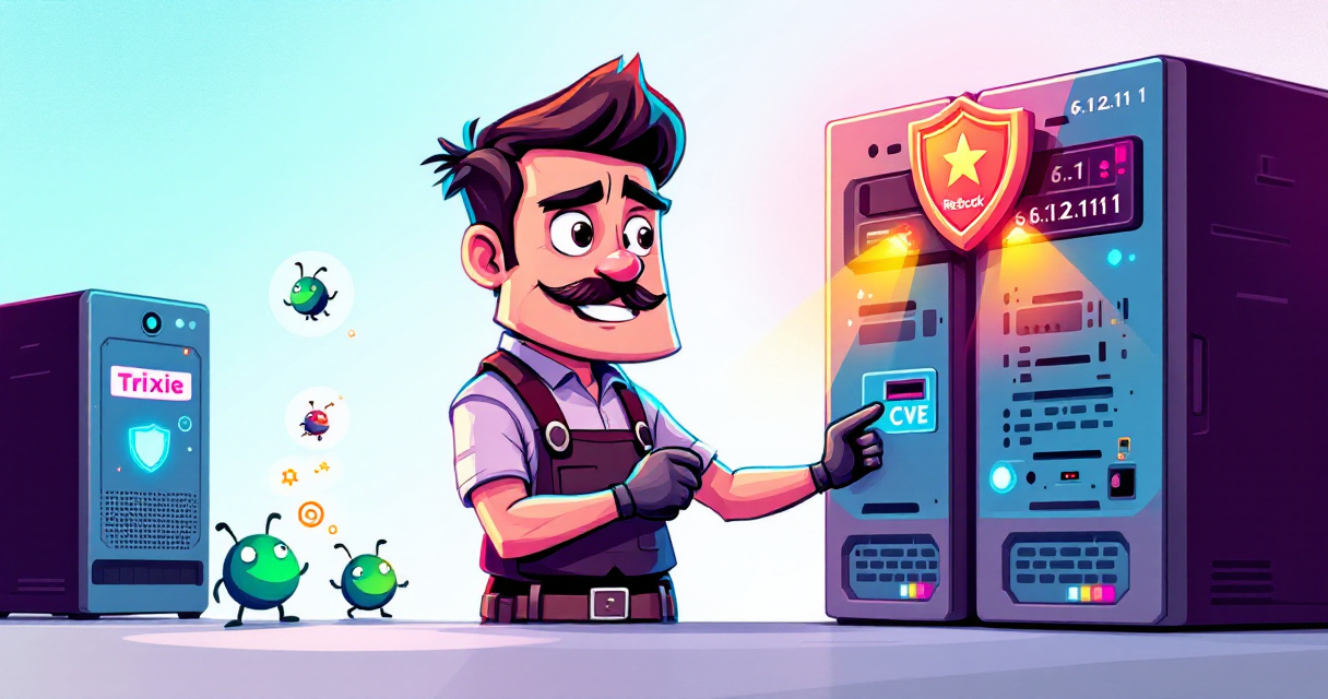 Debian Trixie kernel update illustration