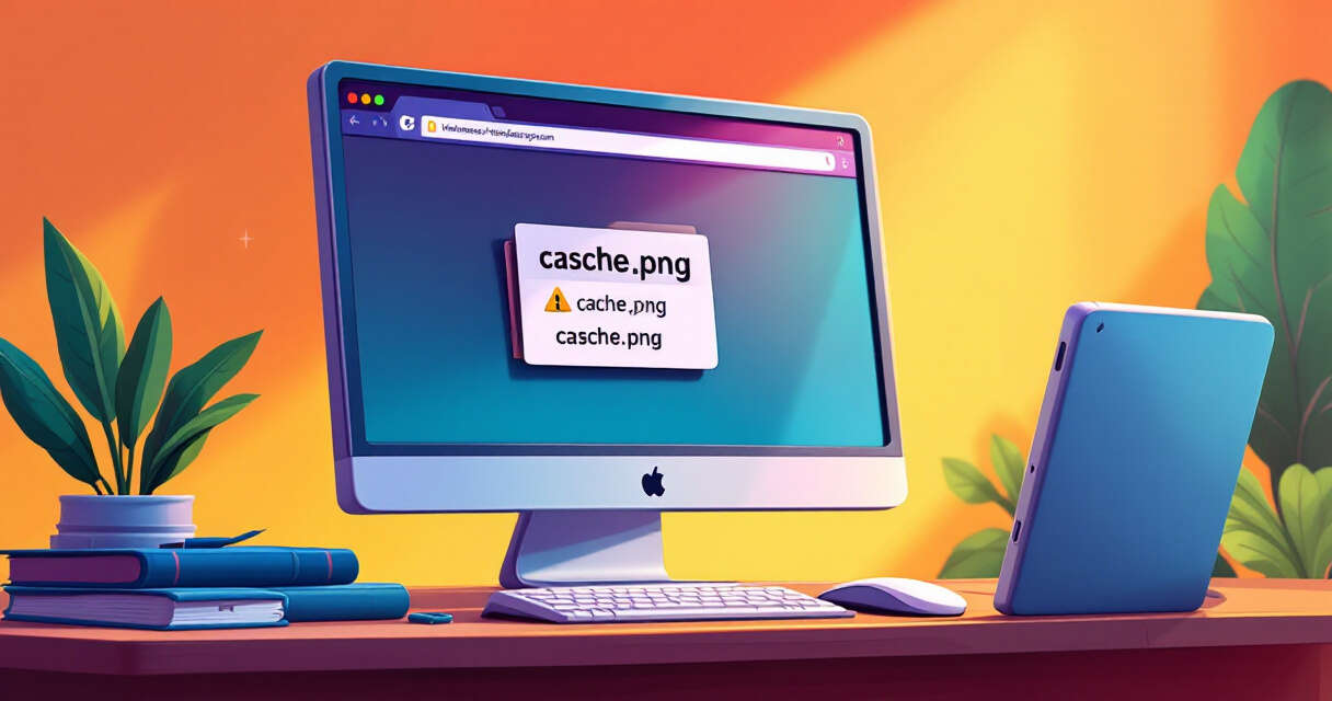 illustration of browser cache smuggling ClickFix attack