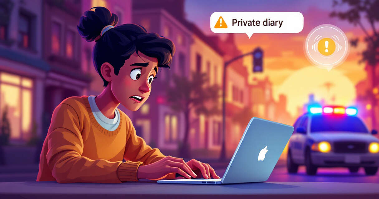 Person typing private diary in chatbot flagged by AI