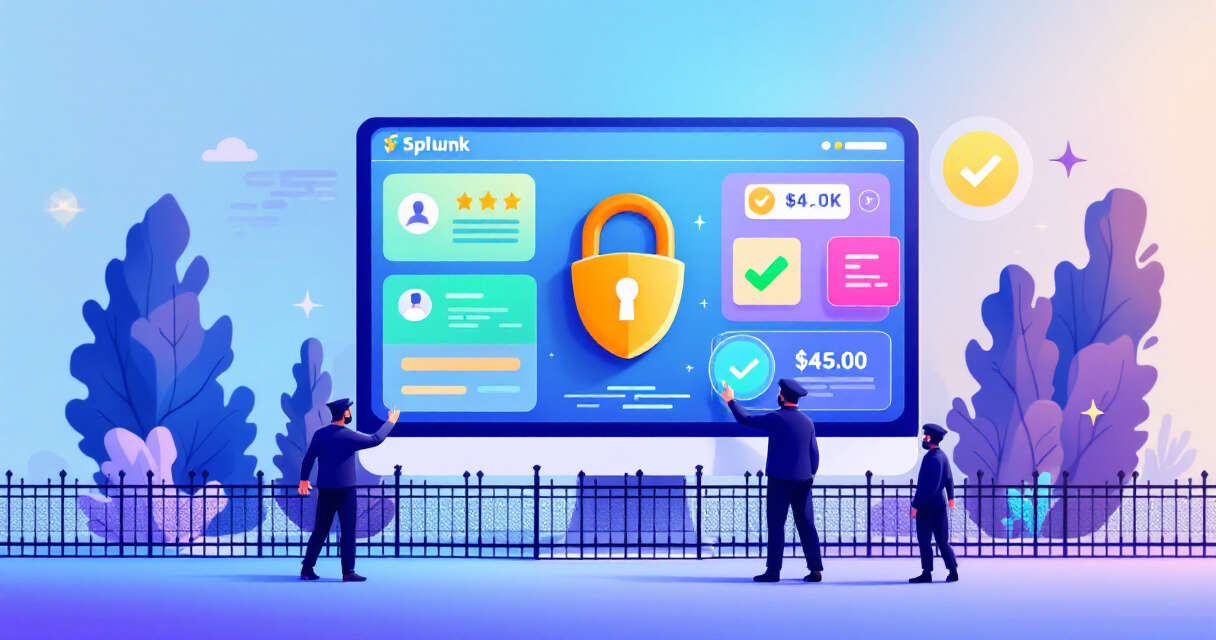 Splunk security dashboard illustration